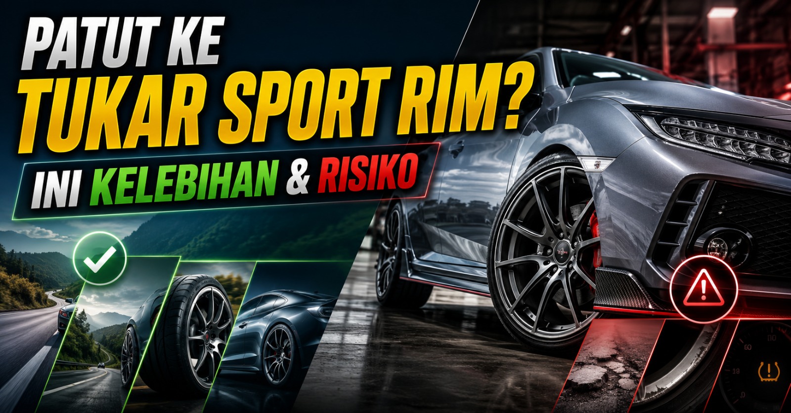 Patut Ke Tukar Sport Rim? Ini Kelebihan & Risiko Yang Pemilik Kereta Perlu Tahu