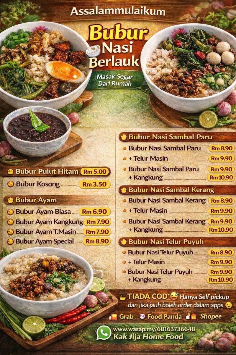 Bubur Nasi Berlauk