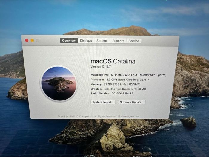 MacBook Pro 2020 13inch with touchbar