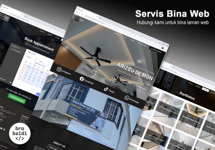 Servis bina laman web bisnes