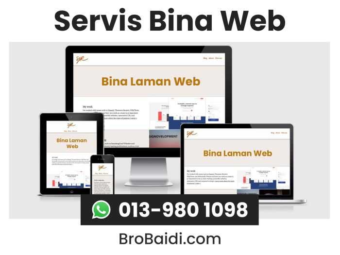 Servis bina laman web bisnes