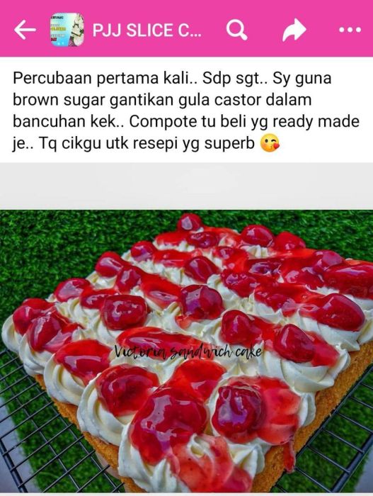 Kelas PJJ Kek Slice Premium