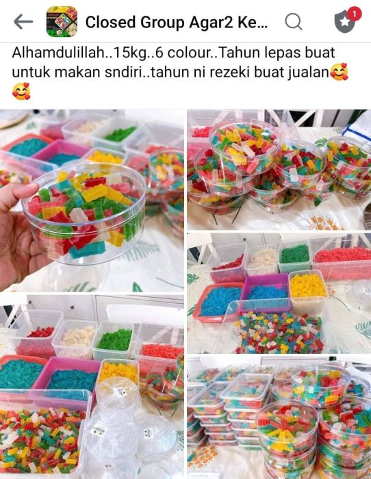 Kelas PJJ Agar-agar Kering Berperisa