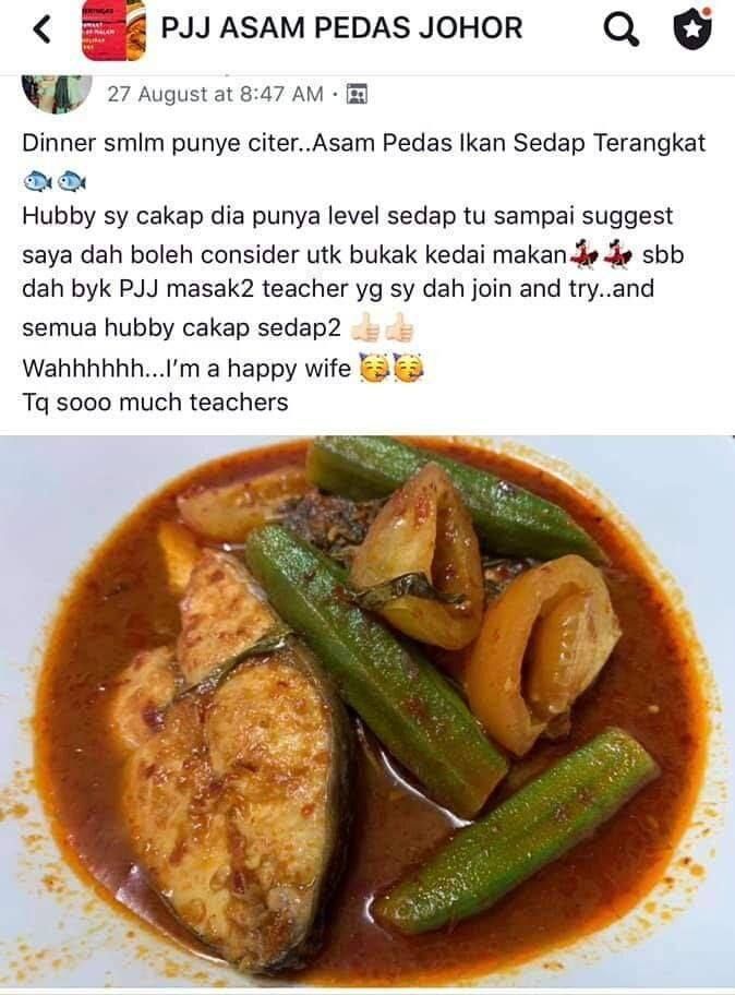 Kelas PJJ Asam Pedas Johor