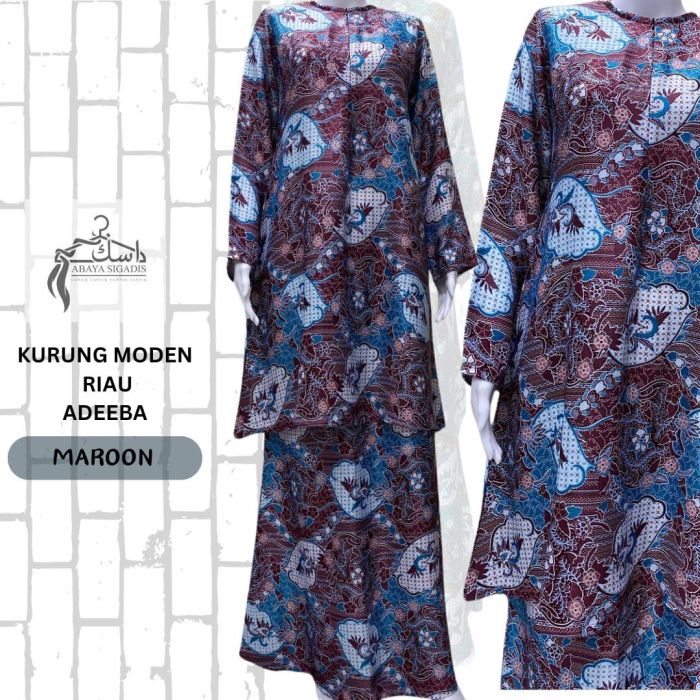 Kurung Riau Moden ADEEBA - Ironless