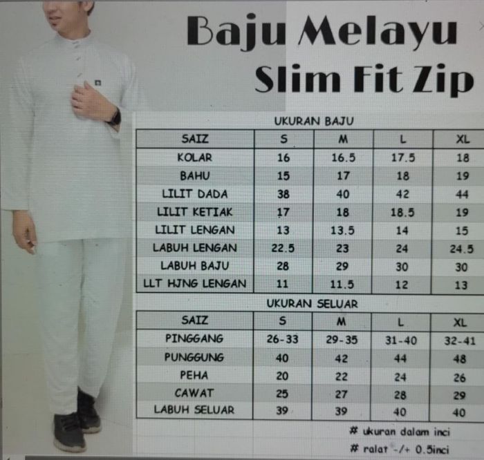 Baju Melayu Premium - NAZEEM (slim fit)