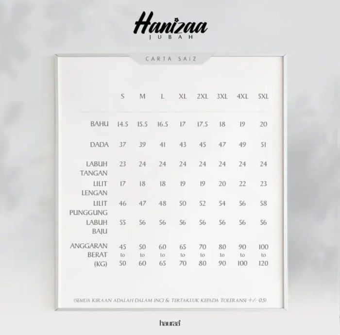 Jubah Hanizaa