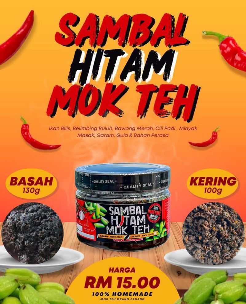 SAMBAL HITAM MOK TEH ORIGINAL PAHANG