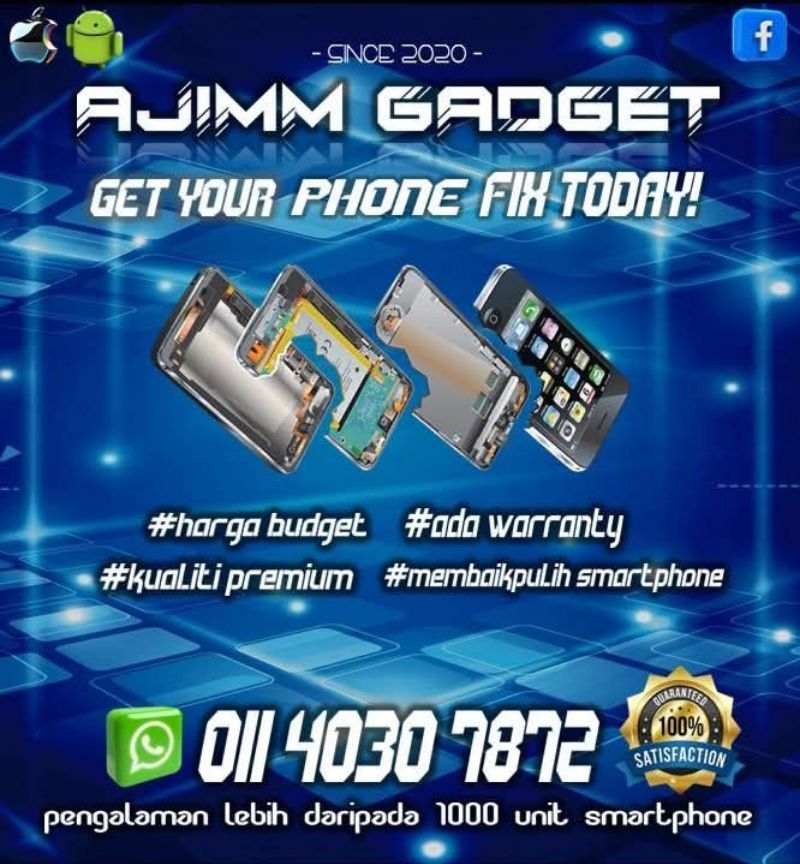 Servis baiki repair telefon rosak Gong Badak