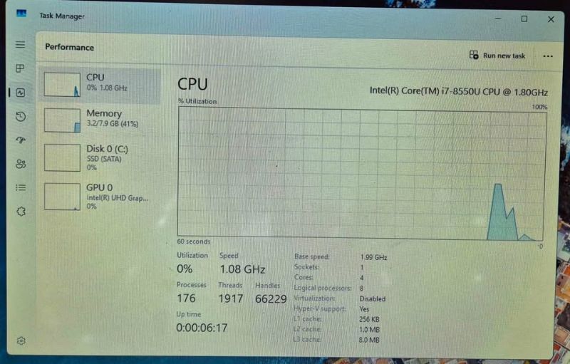 HP Probook I7 8TH 8GB RAM | 256GB SSD Backlit Keyboard