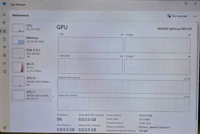 Lenovo Thinkpad I7 8TH NVidia MX150 8GB RAM | 256GB SSD Backlit Keyboard